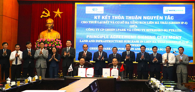 Công ty Green i - Park và Tập đoàn HiteJinro ký kết thỏa thuận thuê lại đất và cơ sở hạ tầng