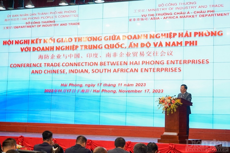 Hội nghị kết nối giao thương giữa doanh nghiệp Hải Phòng với doanh nghiệp Trung Quốc, Ấn Độ và Nam Phi