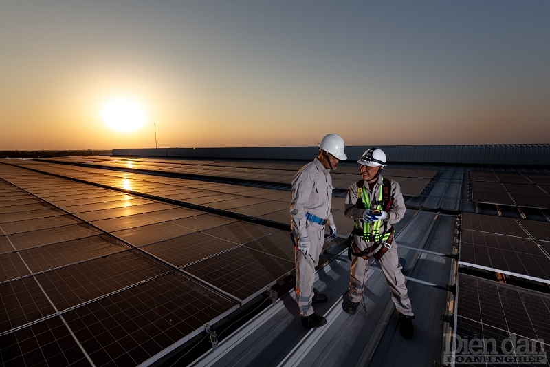 Tại KCN DEEP C Hải Phòng đã có 20.000m2 nhà xưởng được lắp pin năng lượng mặt trời áp mái
