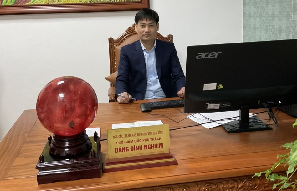 Ông Đặng Đình Nghiêm – Phó Giám đốc phụ trách BQL các dự án xây dựng huyện Gia Bình, tỉnh Bắc Ninh