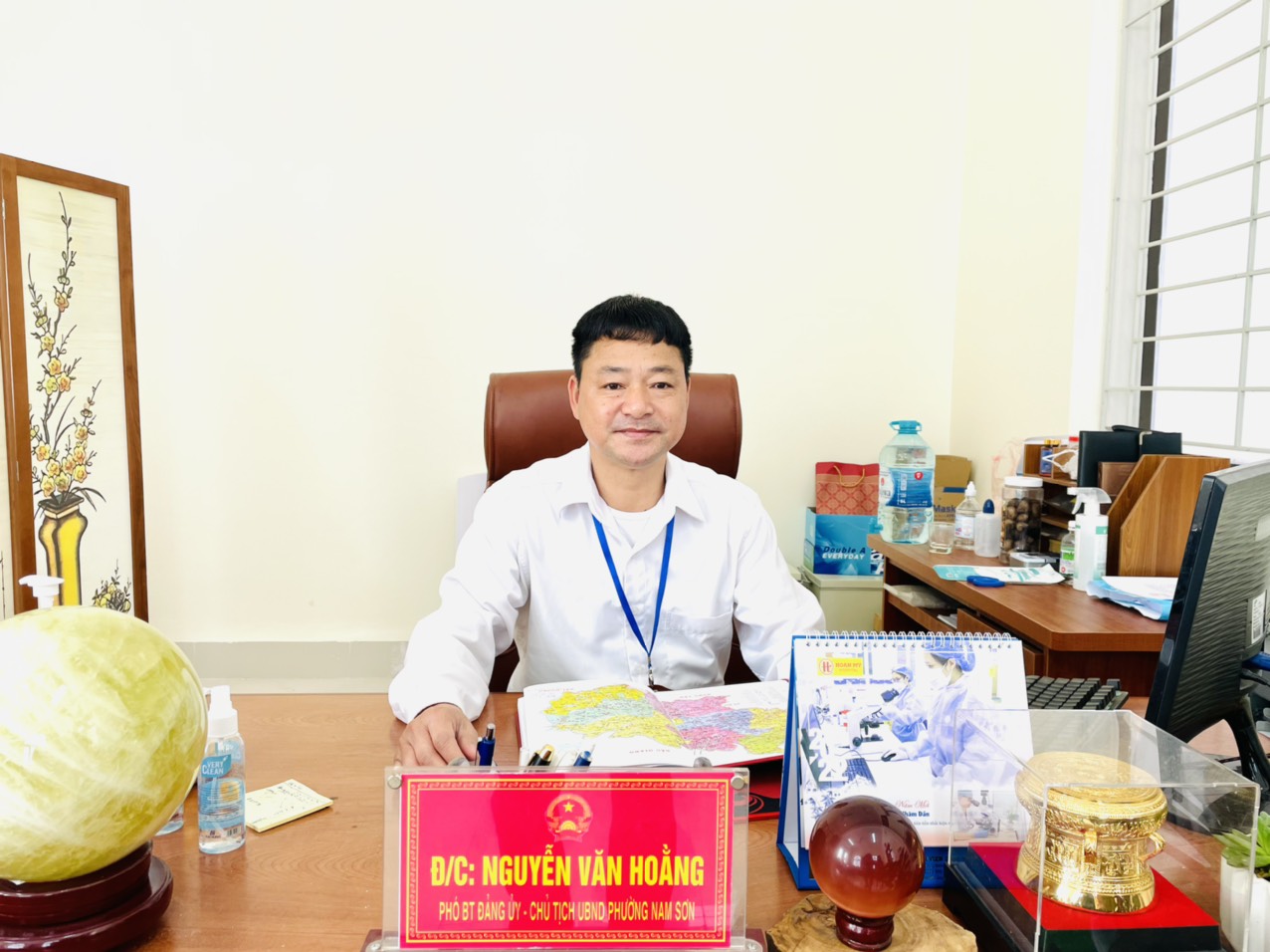 Ông Nguyễn Văn Hoằng - Chủ tịch UBND phường Nam Sơn