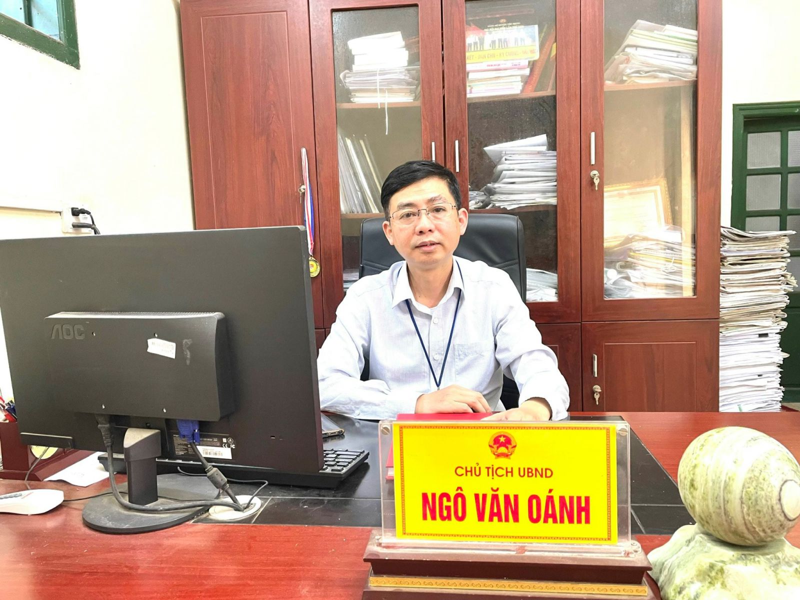 Ông Ngô Văn Oánh – Chủ tịch UBND xã Trung Nghĩa, huyện Yên Phong, tỉnh Bắc Ninh.