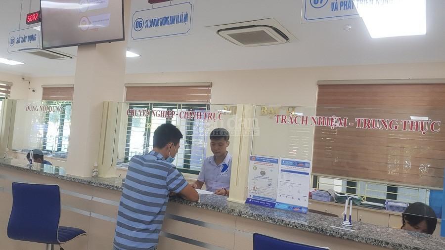 Bộ phận một cửa của Sở LĐTBXH tại Trung tâm phục vụ hành chính công tỉnh Phú Thọ