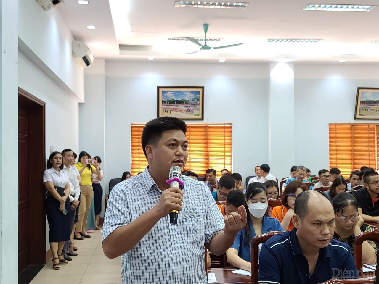 Ông Nguyễn Hữu Khương, Giám đốc công ty CP xây dựng và thương mại Thái Sơn KCS (Thái Nguyên)