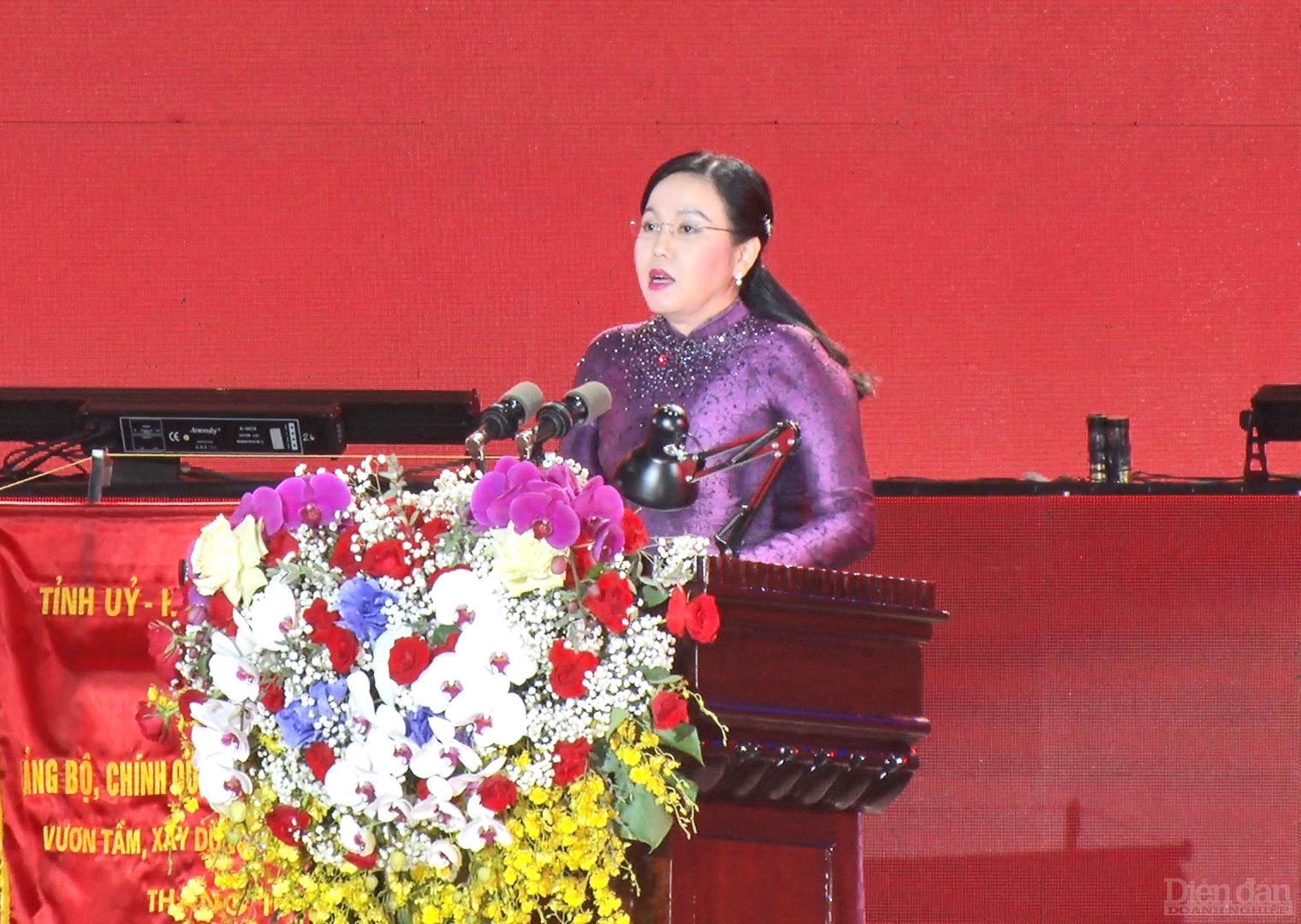 Bà Nguyễn Thanh Hải, Ủy viên BCH Trung ương Đảng, Bí Thư Tỉnh ủy Thái Nguyên
