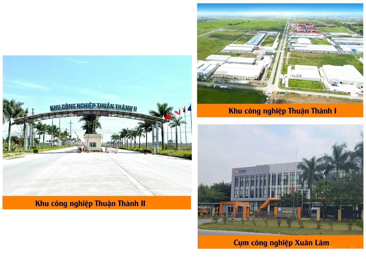 Một số khu công nghiệp trên địa bàn huyện Thuận Thành, tỉnh Bắc Ninh