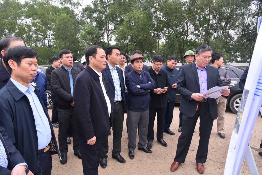 Chủ tịch UBND tỉnh Hưng Yên Trần Quốc Văn kiểm tra tiến độ GPMB và thi công một số dự án giao thông trọng điểm, tạo đà kết nối phát triển công nghiệp trên địa bàn tỉnh