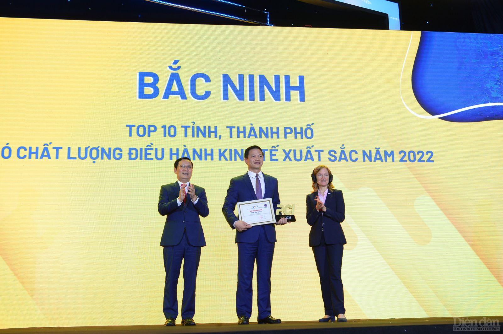 Bắc Ninh tiếp tục nằm trong Top 10 các tỉnh có chất lượng điều hành kinh tế xuất sắc năm 2022