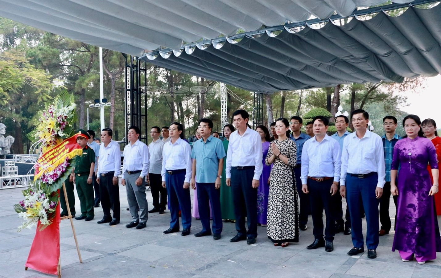 Ngày 21/7/2023, Đoàn công tác của tỉnh Thái Nguyên đã tới đặt vòng hoa, thắp hương tưởng nhớ các anh hùng liệt sĩ tại Nghĩa trang liệt sĩ quốc gia Trường Sơn (tại H. Gio Linh, tỉnh Quảng Trị)