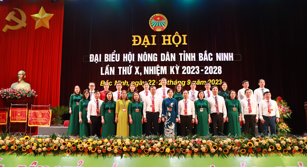 Ban Chấp hành Hội Nông dân tỉnh Bắc Ninh lần thứ X, nhiệm kỳ 2023-2028 gồm 27 đồng chí ra mắt tại Đại hội