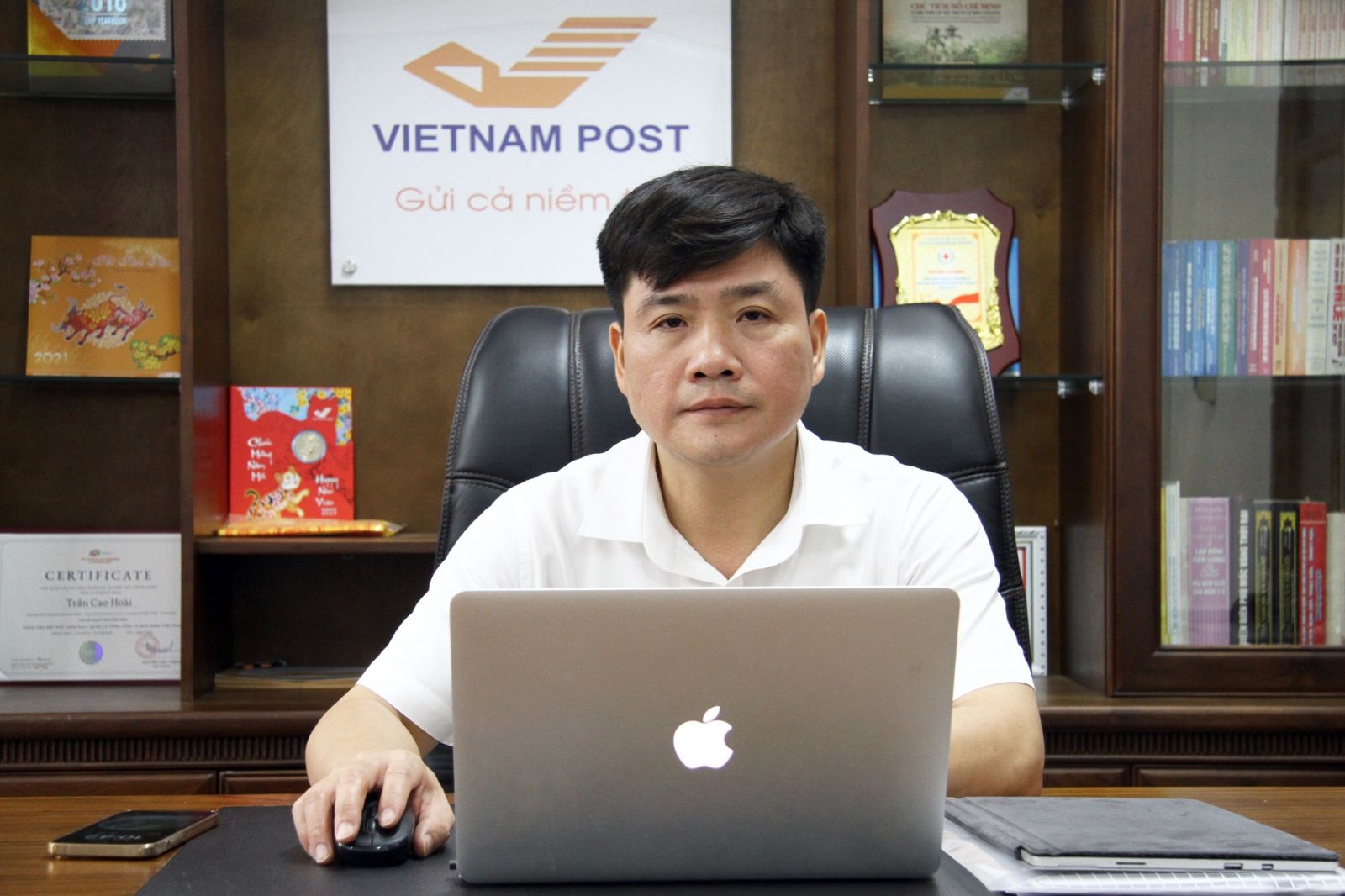Ông Trần Cao Hoài, Giám đốc Bưu điện tỉnh Thái Nguyên