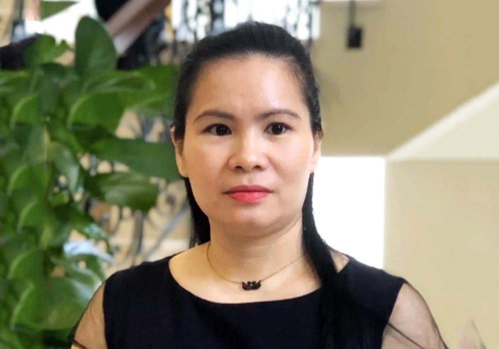 Bà Phan Thị Thanh Xuân - Phó Chủ tịch kiêm Tổng Thư ký Hiệp hội da giày túi xách Việt Nam