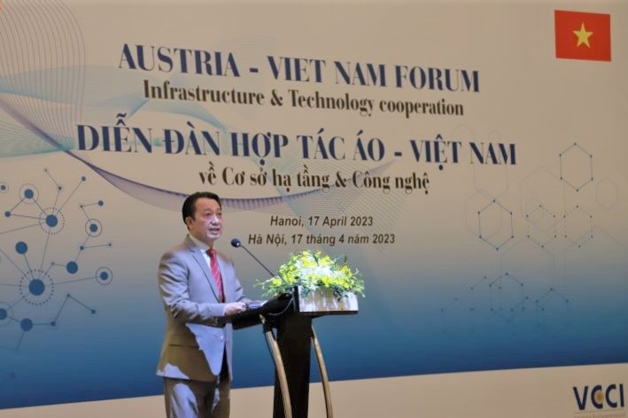 Phó Chủ tịch VCCI Nguyễn Quang Vinh phát biểu tại Diễn đàn