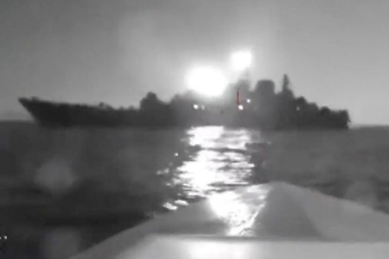 Hình ảnh tàu Nga trúng đòn từ vụ tấn công của Ukraine ngày 5/8 