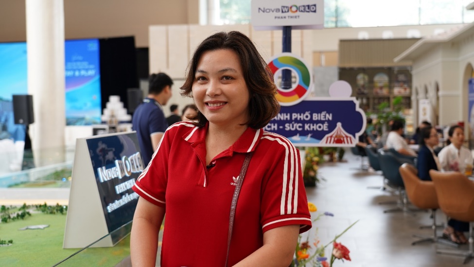 Chị Huệ đánh giá cao tiềm năng sinh lời từ khai thác biệt thự cho thuê tại NovaWorld Phan Thiet