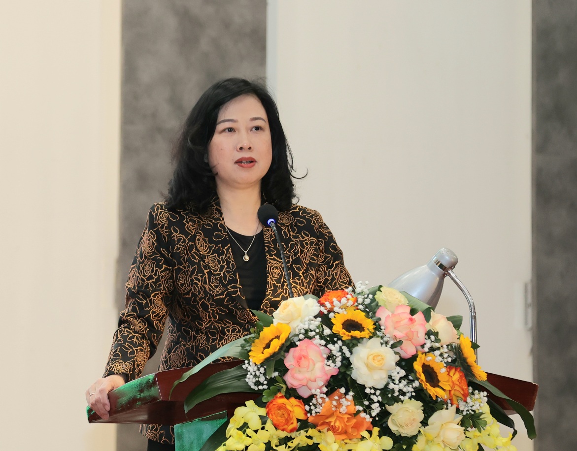 Bộ trưởng Bộ Y tế Đào Hồng Lan phát biểu tại hội nghị